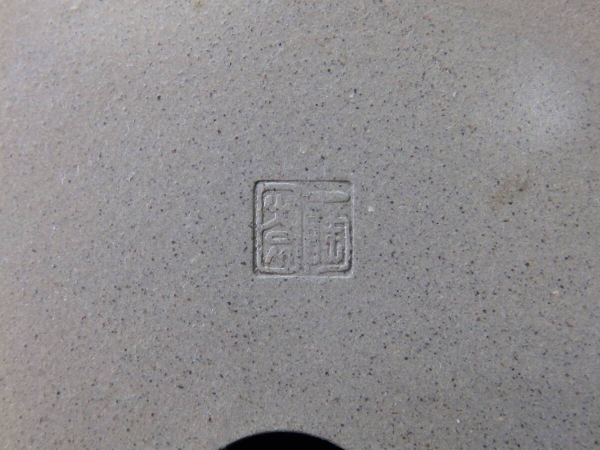 ★盆栽日和★ 和鉢 【一陶園】 胴紐丸鉢 19.5㎝ _画像8