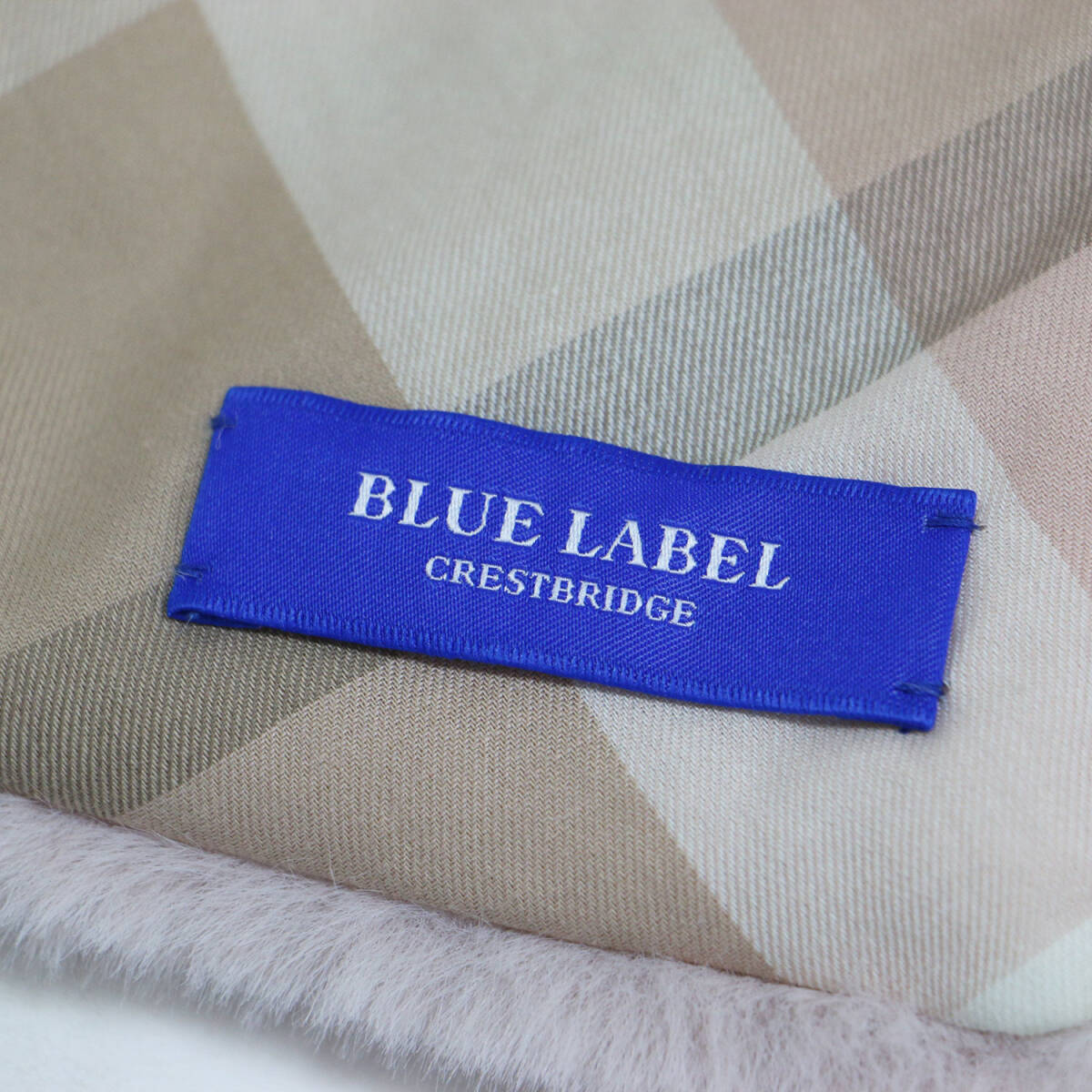 【美品】BLUE LABEL CRESTBRIDGE ブルーレーベル クレストブリッジ ティペット ピンク | 24秋冬 フェイクファー ティペット / マフラー