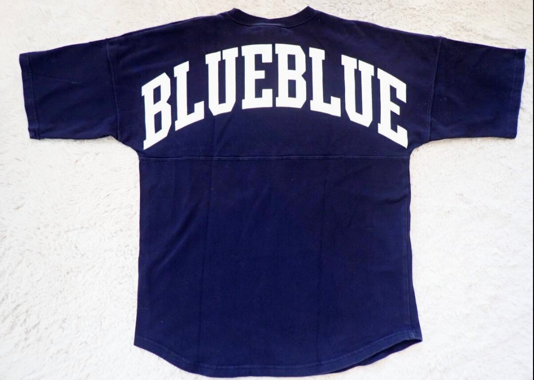 【Blue Blue ハリウッドランチマーケット】メンズ size(M) ワイドスタイル 半袖 Tシャツ ブルーブルー ハリラン_画像1