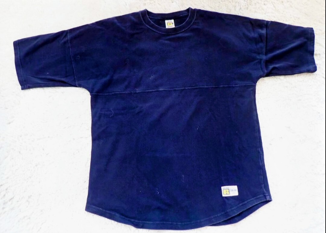 【Blue Blue ハリウッドランチマーケット】メンズ size(M) ワイドスタイル 半袖 Tシャツ ブルーブルー ハリラン_画像2