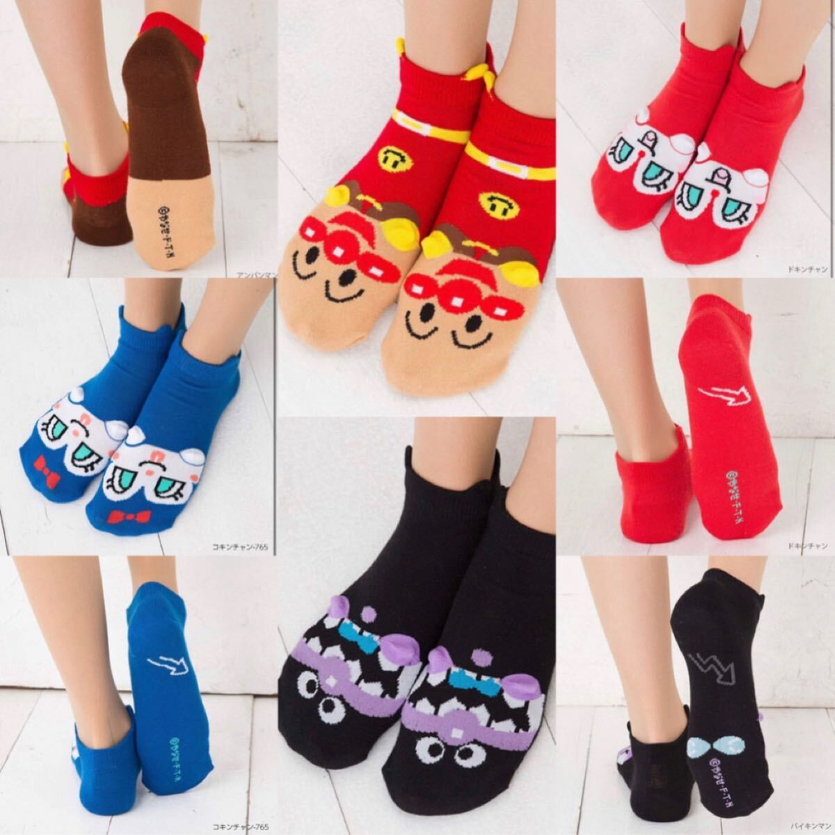 アンパンマン　パペット　キッズ靴下　ソックス13cmーー19cm 6足セット_画像3