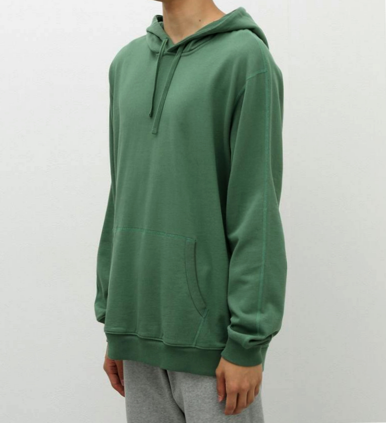 新品 S 定価24200円 レイニングチャンプ 上質 ライト ウエイト スウェット フーディー 緑 くすみ グリーン メンズ REIGNING CHAMP パーカー_画像7