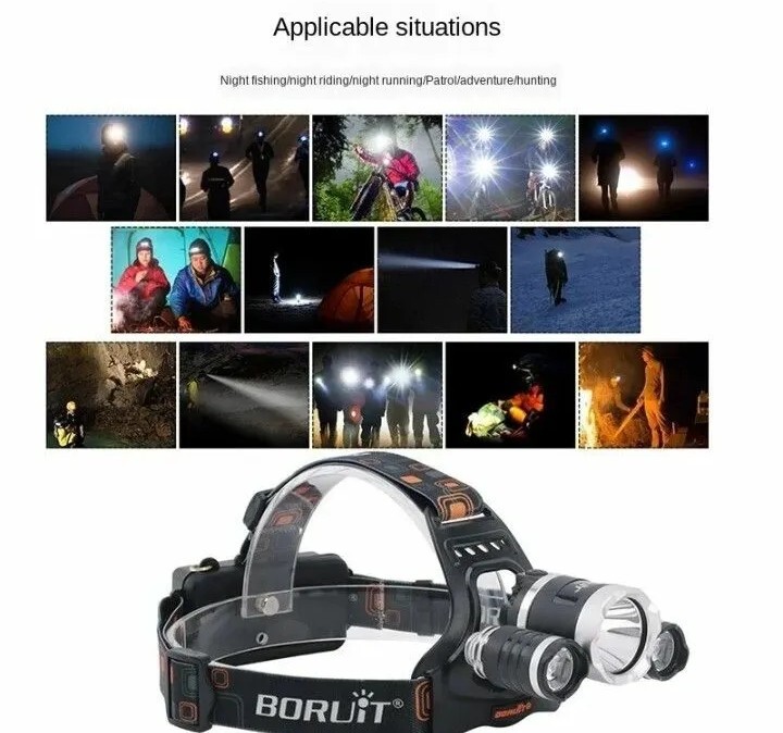 LEDヘッドライト 充電式 高輝度 4モード 角度調(diào)整可能 IPX4防水 バッテリー付き 新品！ 送料無料