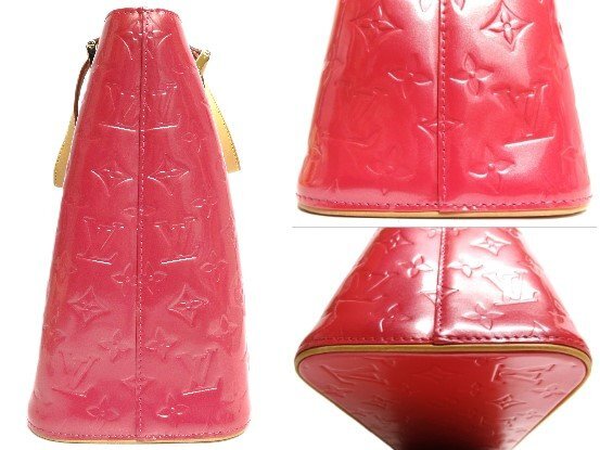 LOUIS VUITTON ルイヴィトン モノグラム ヴェルニ ヒューストン フューシャピンク M91219 トートバッグ パテントレザー ☆
