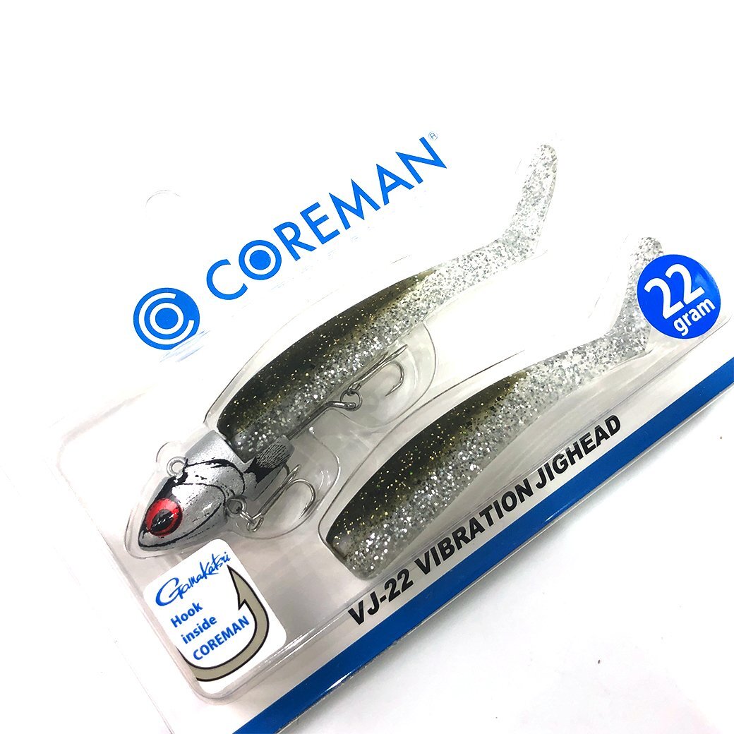 未使用 コアマン VJ-22 バイブレーションジグヘッド ＃シャローベイト | COREMAN VIBRATION JIGHEAD シーバス サーフ ヒラメ マゴチ F245_画像1