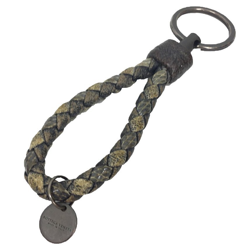 全國送料無料 BOTTEGA VENETA ボッテガヴェネタ レザー キーリング キーホルダー ベージュ メンズ ユニセックス aq11747