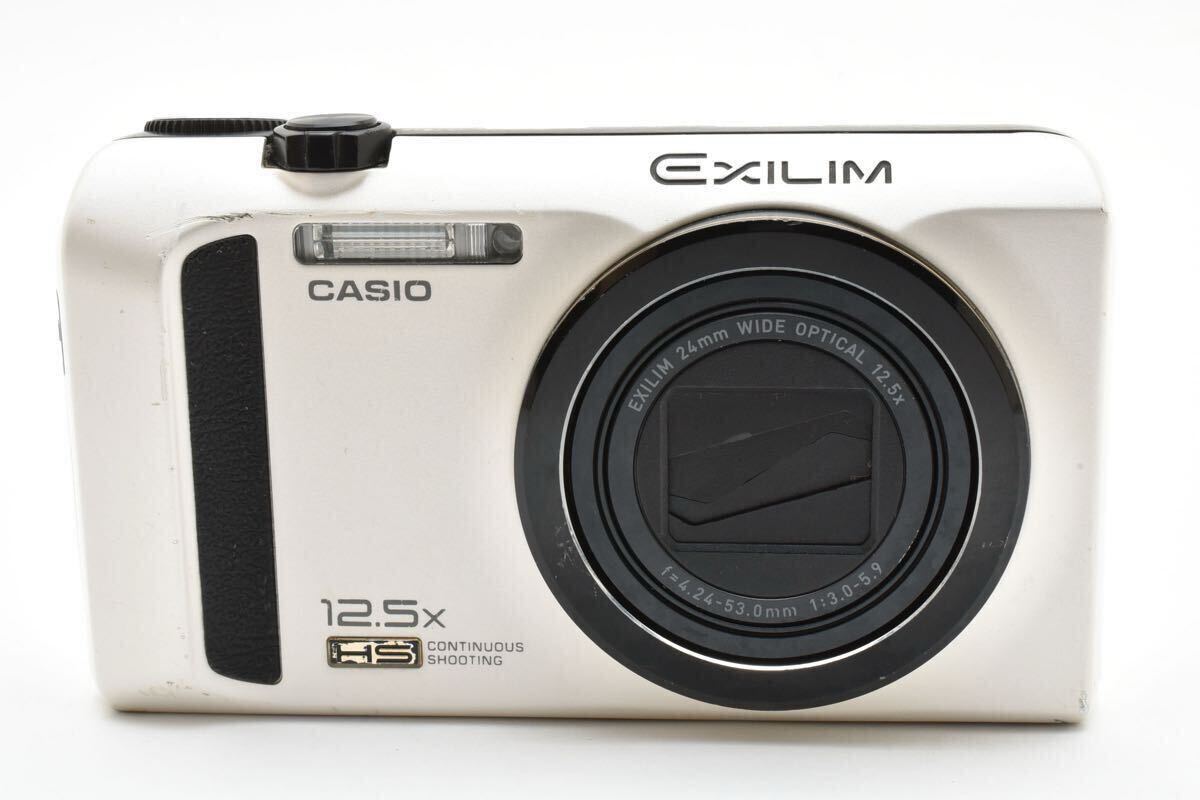◆通電◆ CASIO EXILIM EX-ZR100 ホワイト カシオ エクシリム コンパクトデジタルカメラ 本體のみ #582