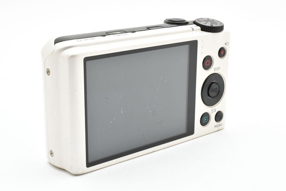 ◆通電◆ CASIO EXILIM EX-ZR100 ホワイト カシオ エクシリム コンパクトデジタルカメラ 本體のみ #582