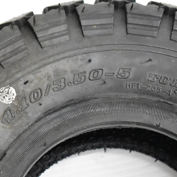 HF-205 4.10/3.50-5 4PR タイヤ2本 DURO デュロ カート 荷車用タイヤ 花柄タイヤ HF205 410/350-5_画像3