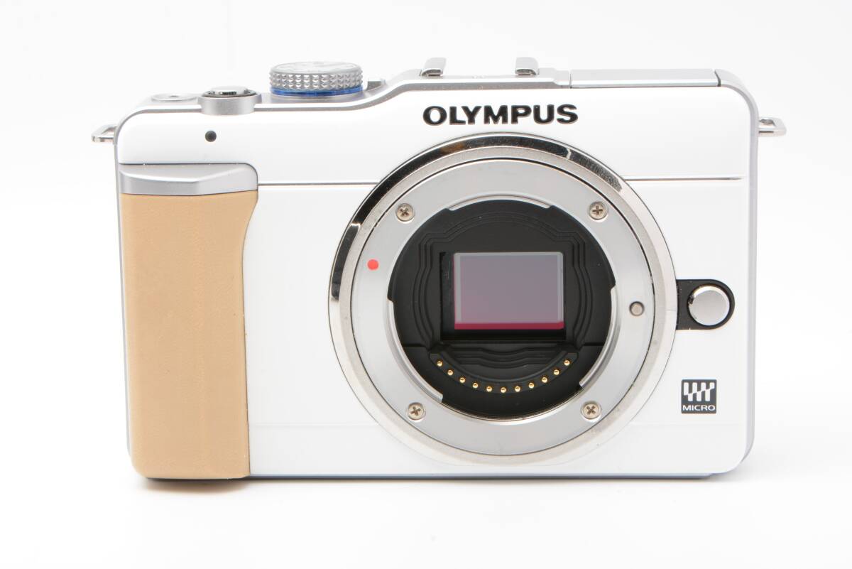 ★ショット數(shù)863回★ ★実用品★ オリンパス OLYMPUS E-PL1 ホワイト LL4509#H082
