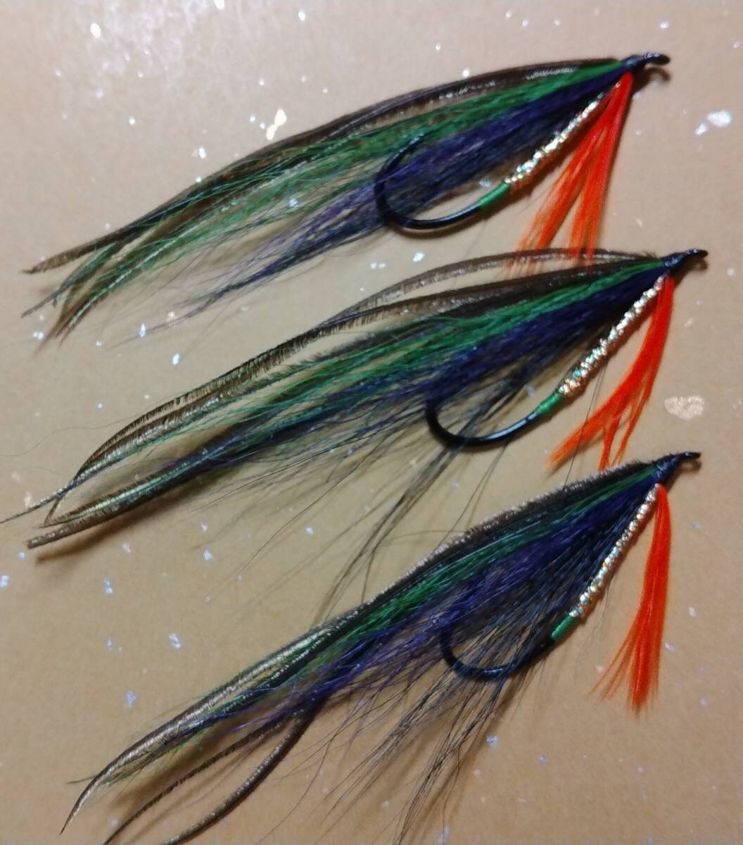 ★　KT　★　　サクラマスや湖沼に最適　キールストリーマー（ワカサギ）　＃２ 　3本　ｋ２_画像1