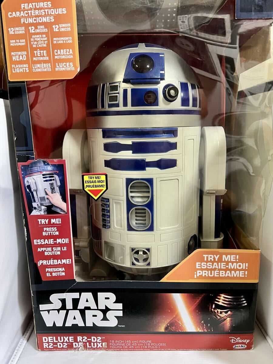 いけ153 STARWARS スターウォーズ R2-D2 デラックス フィギュア 18インチ 45cm トーキングサウンド&ライトアップ機能付き
