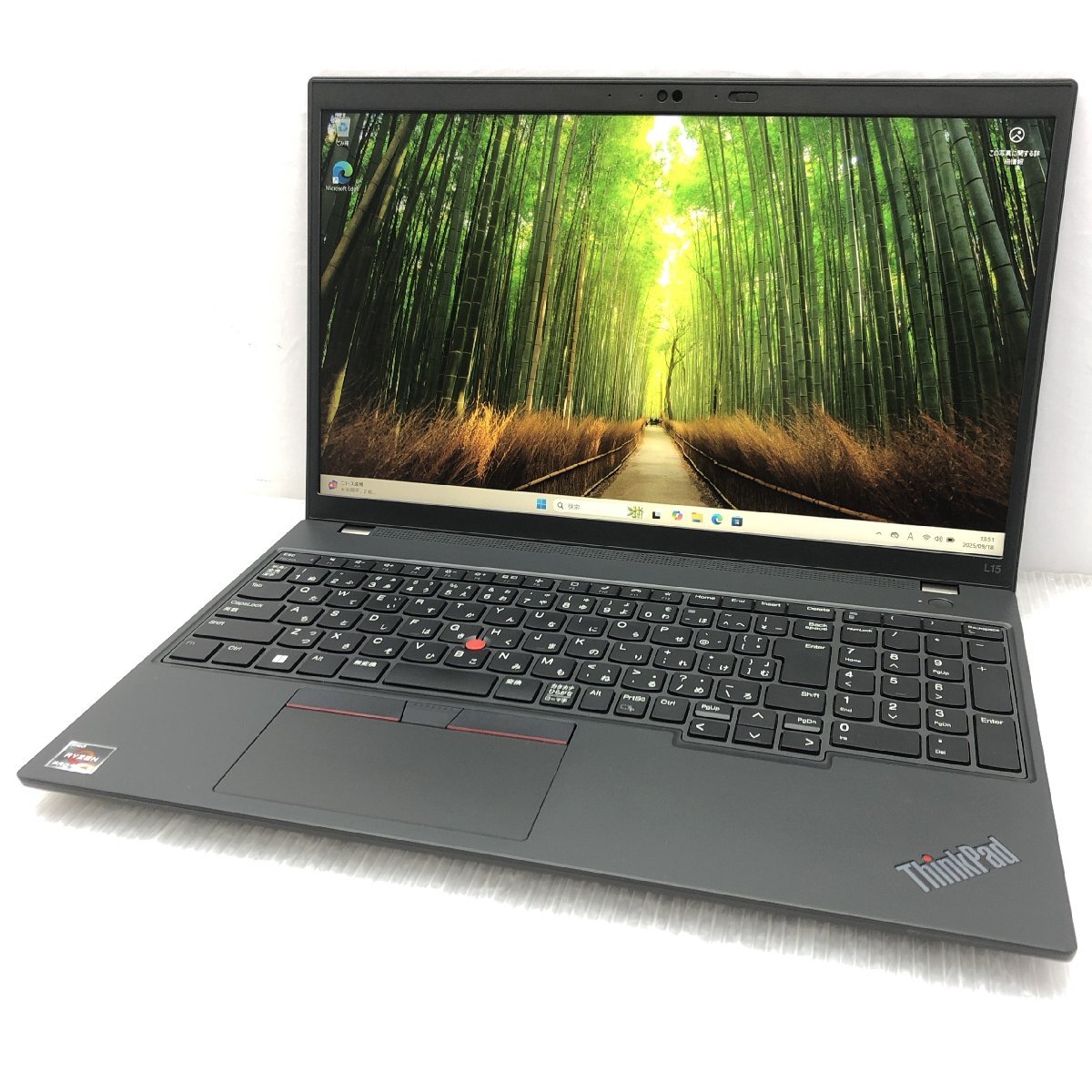 Lenovo ThinkPad L15 21H8S0CE00 AMD Ryzen 5 PRO 7530U AMD Radeon Graphics 16GB SSD 256GB Windows11 Pro 15.6インチ T019646