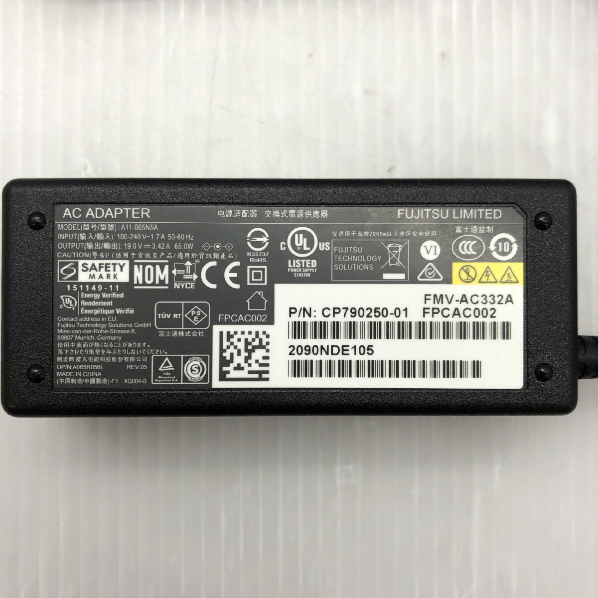 FUJITSU ACアダプター 19V 3.42A 10個セット FMV-AC329?FMV-AC332A?FMV-AC332?FMV-AC341C?FMV-AC334 T020340