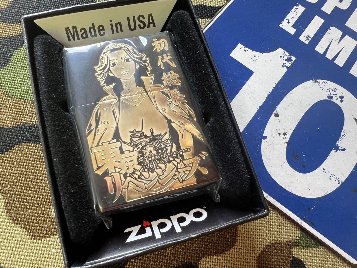 ●新品未開封●東リベ ファンに捧ぐ♪ 東京リベンジャーズ マイキー/ドラケン 黒/金 ジッポーライター mercismith2zippo Tokyo Revengers_画像1