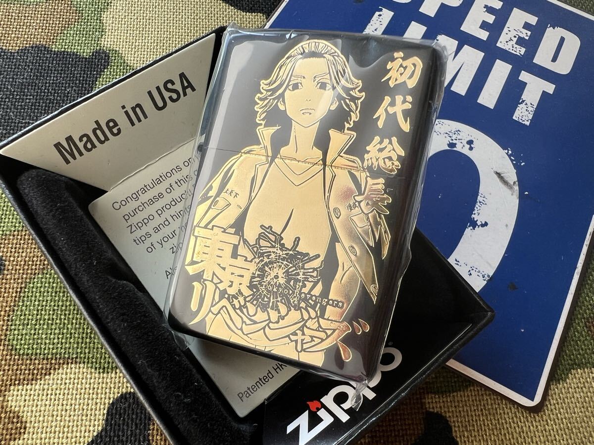 ●新品未開封●東リベ ファンに捧ぐ♪ 東京リベンジャーズ マイキー/ドラケン 黒/金 ジッポーライター mercismith2zippo Tokyo Revengers_画像2