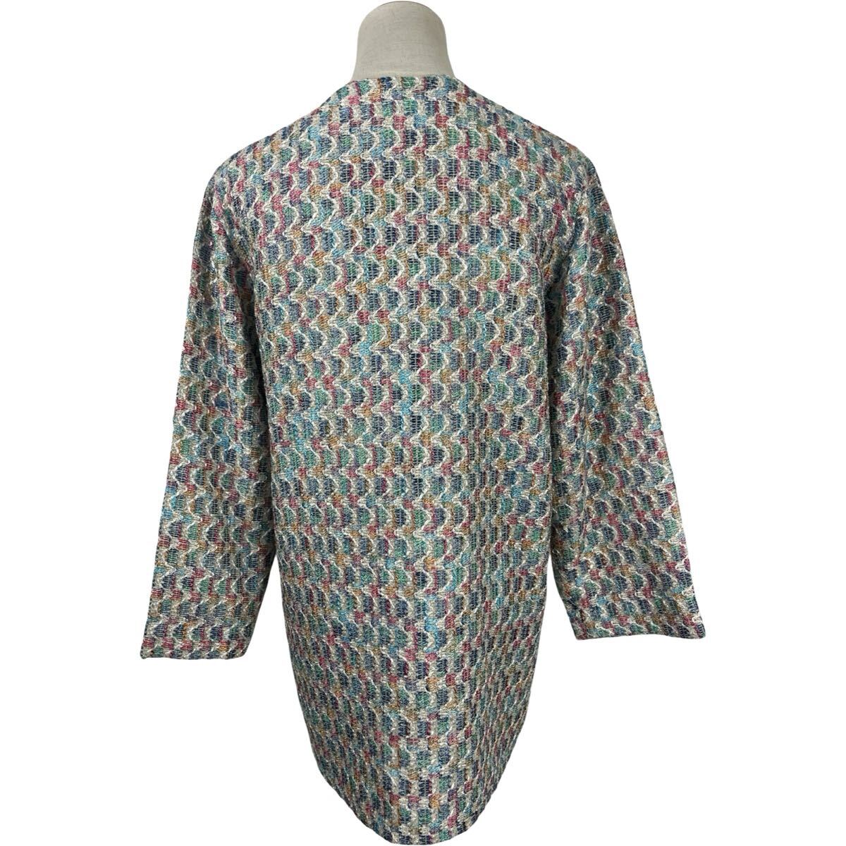 vintage HERNO ヴィンテージ　ヘルノ　レディース　ツイード　 カーディガン　コート　アウター　ジャケット_画像2