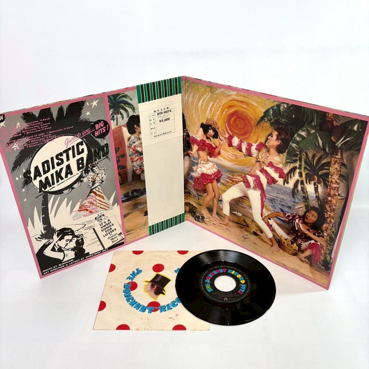 R912-3【國內(nèi)盤 帯付き LP＋EP】サディスティック?ミカ?バンド Sadistic Mika Band DTP-9074 レコード 12inch インチ 動作未確認