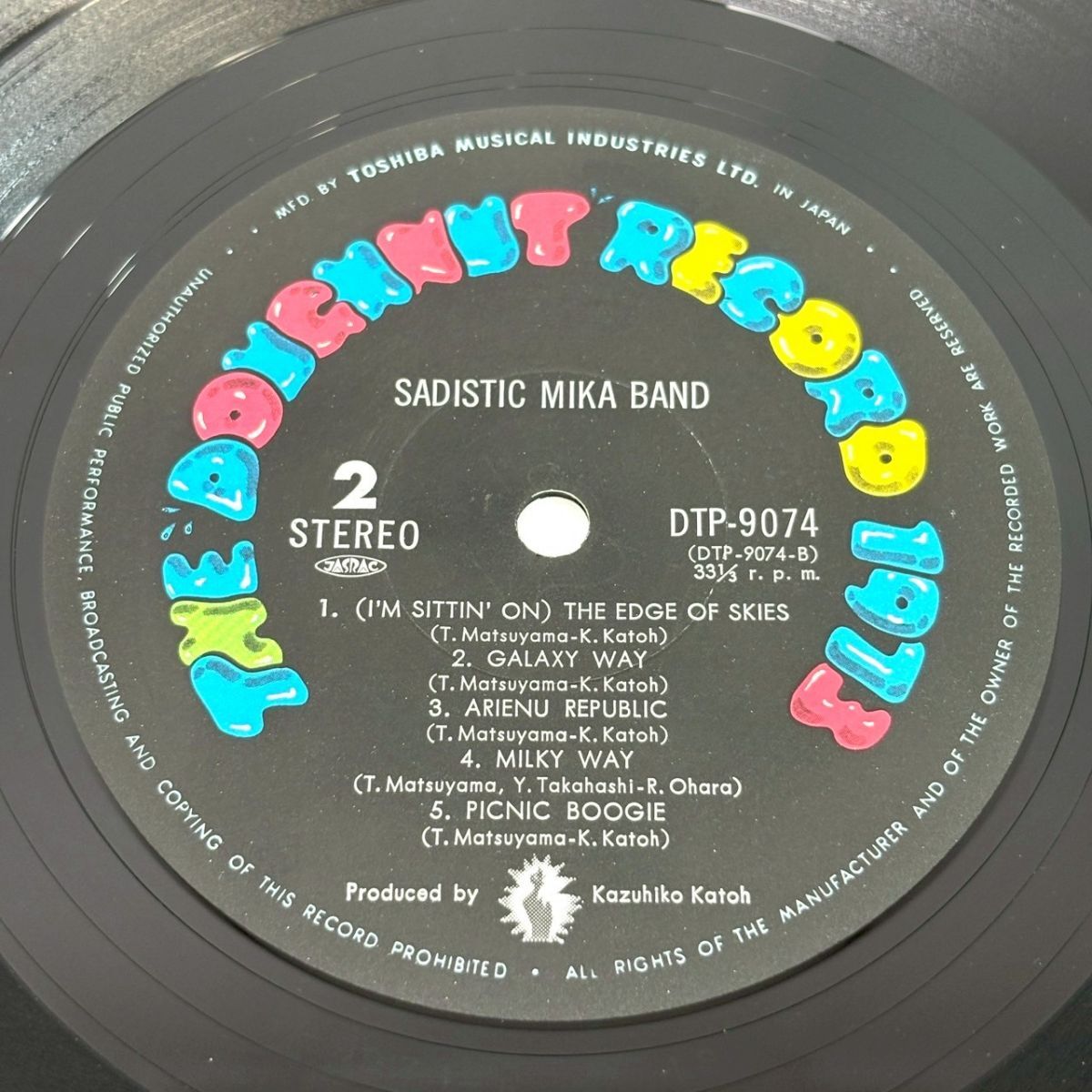 R912-3【國內(nèi)盤 帯付き LP＋EP】サディスティック?ミカ?バンド Sadistic Mika Band DTP-9074 レコード 12inch インチ 動作未確認