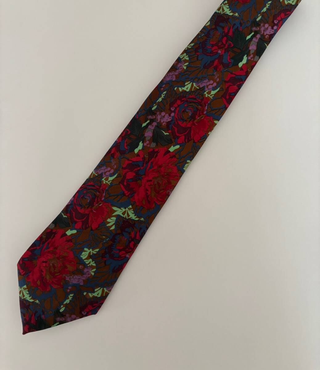 Paul Smith　ポール・スミス　シルク　花柄　ネクタイ_画像1