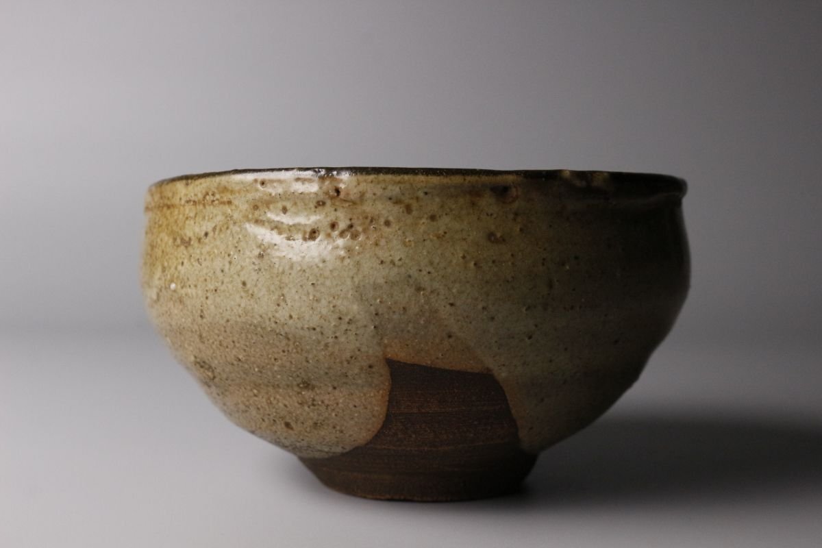 【LIG】古唐津 絵唐津茶碗 箱 茶道具 古美術品 [.QU]25.9