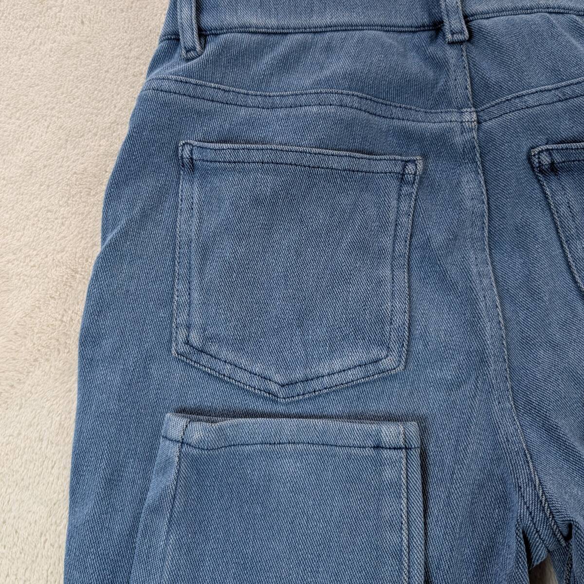 【ユニクロ】パンツ uniqlo M レギンス ヒートテック アンクル ストレッチ デニム スキニー Y2K フェアリーグランジ_画像5