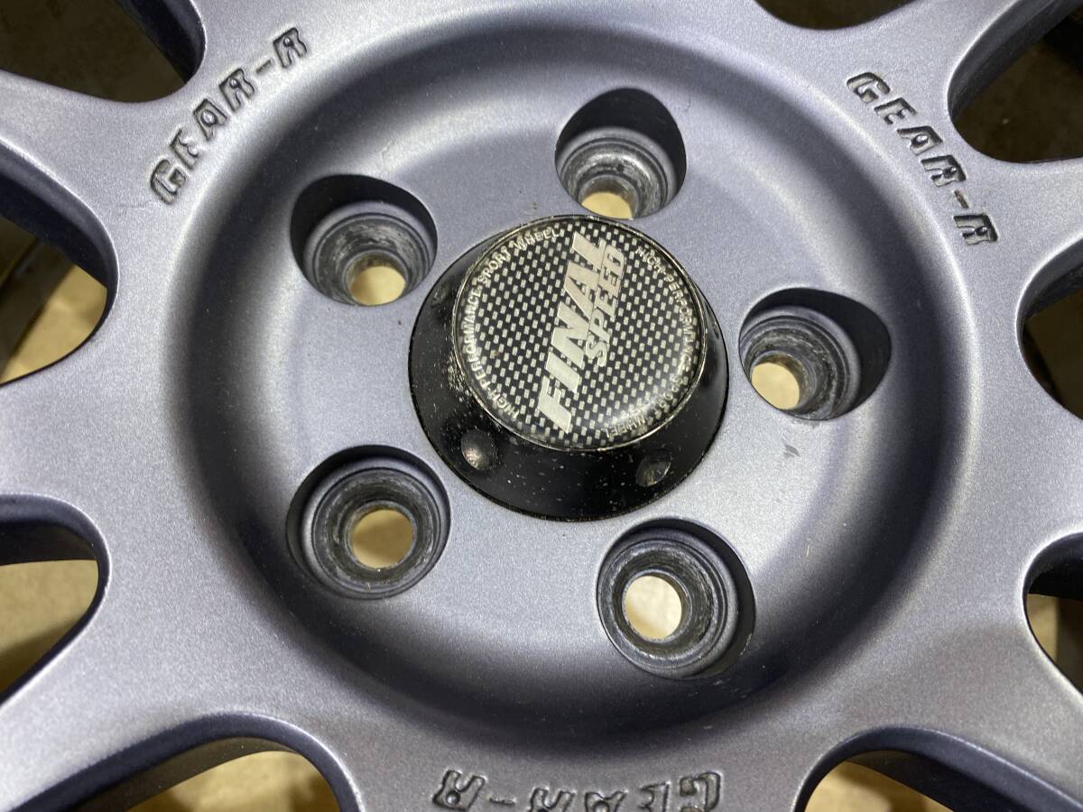 ◆FINAL SPEED GEAR-R 17インチ アルミホイール 4本セット 5穴 PCD 100 17×7J +48 ハブ約73mm ファイナルスピード◆_画像7