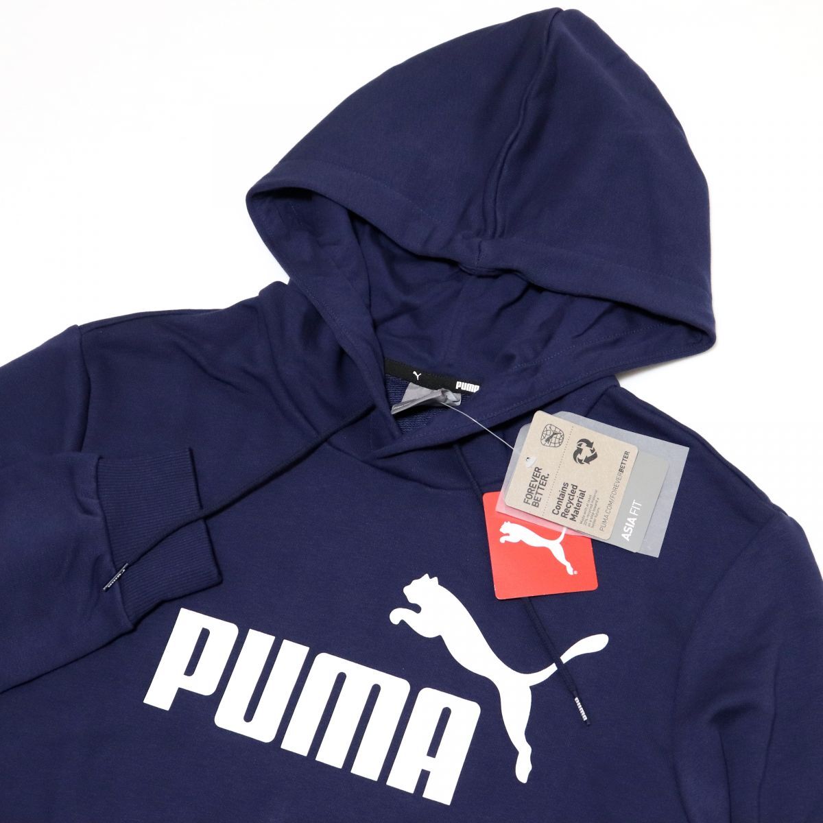 ★プーマ PUMA 新品 メンズ ビッグロゴ スウェット プルオーバー パーカー フーディー 紺 Lサイズ [588709061N-L] 二 弐★QWER★