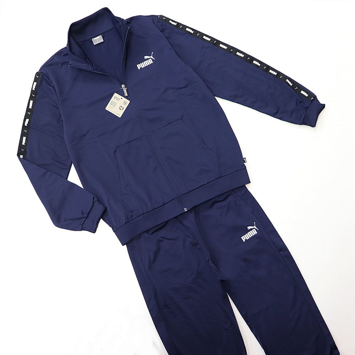 ★プーマ PUMA 新品 メンズ トレーニング ジャージ ジャケット パンツ 上下セット スーツ 紺 3Lサイズ [SET849543061N-XXL] 五 零★QWER★