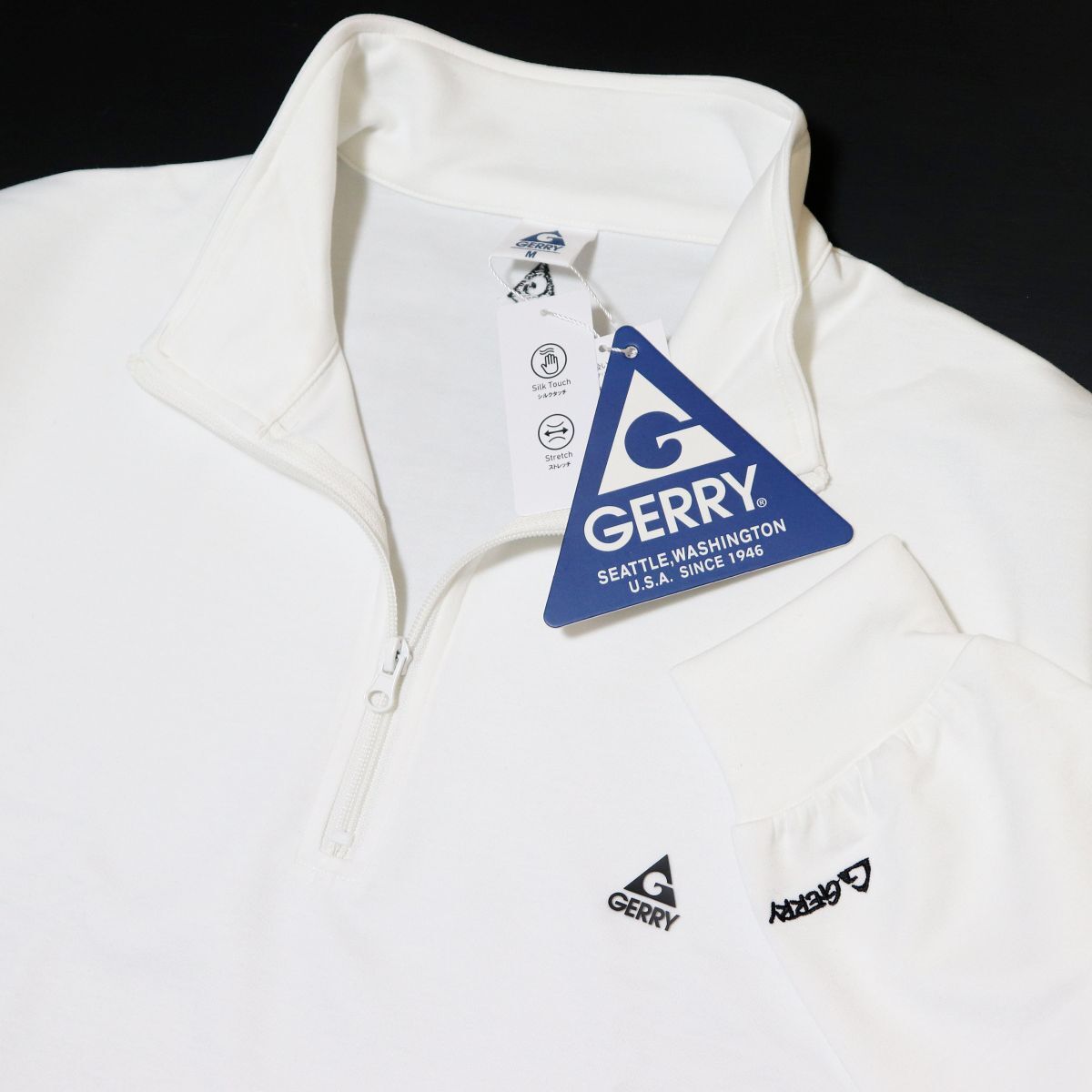 ★ジェリー アウトドア GERRY 新品 メンズ ストレッチ ダンボールニット ハーフジップ トップス Mサイズ [GE24SS0211N-M] 一 二 壱★QWER
