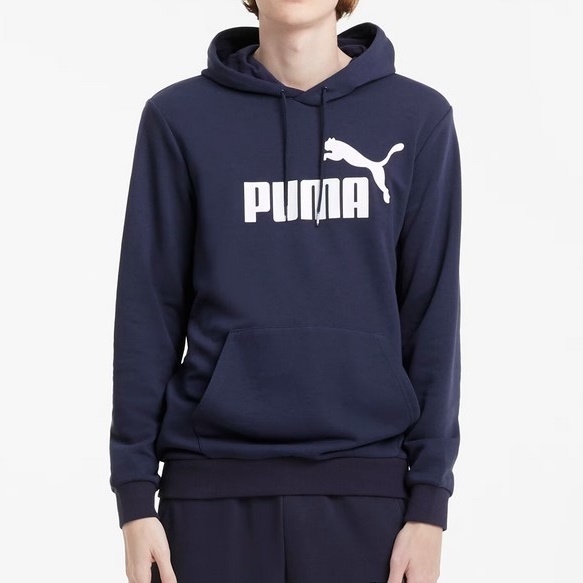 ★プーマ PUMA 新品 メンズ ビッグロゴ スウェット プルオーバー パーカー フーディー 紺 Lサイズ [588709061N-L] 二 弐★QWER★
