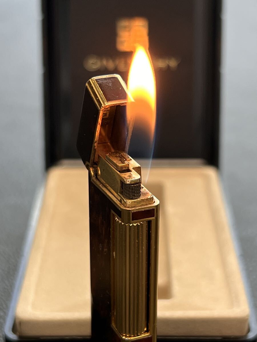 GIVENCHY ジバンシー　9000 ガスライター　マーブル柄　ゴールド　箱付き