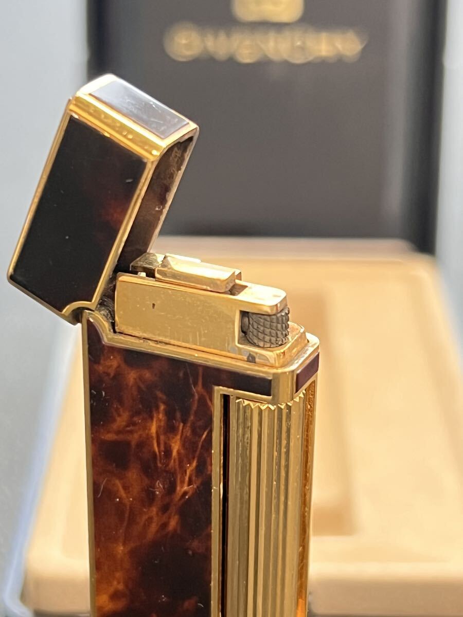 GIVENCHY ジバンシー　9000 ガスライター　マーブル柄　ゴールド　箱付き