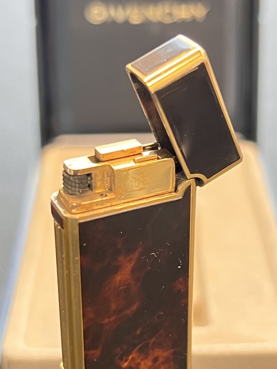 GIVENCHY ジバンシー　9000 ガスライター　マーブル柄　ゴールド　箱付き
