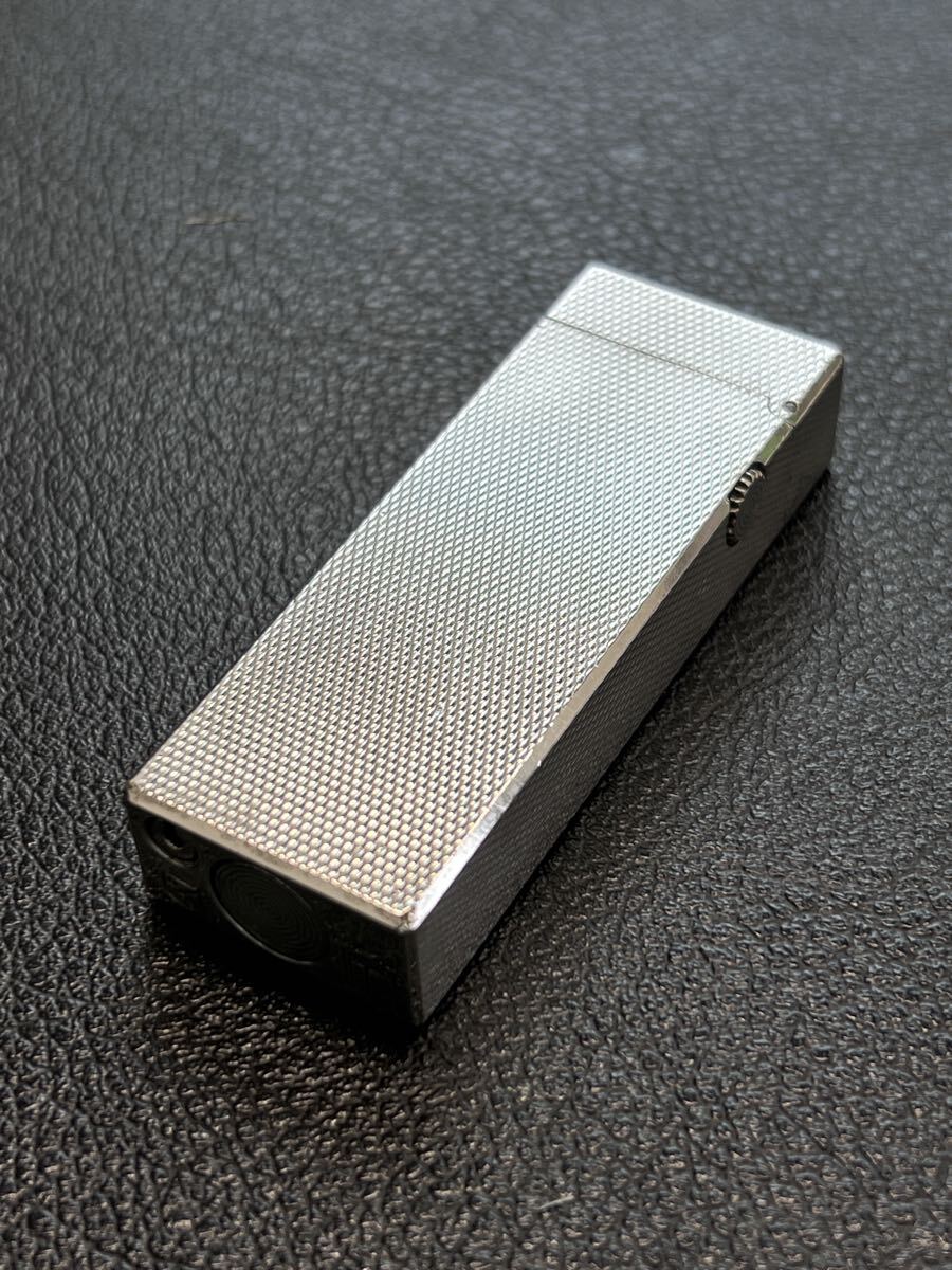 Dunhill ダンヒル ガスライター ローラー式　バーレイシルバー