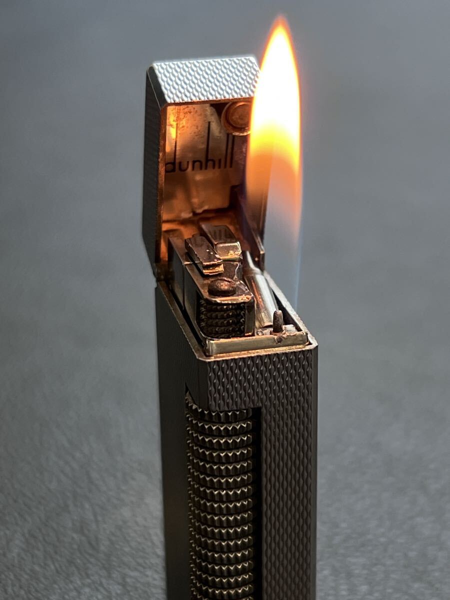 Dunhill ダンヒル ガスライター ローラー式　バーレイシルバー