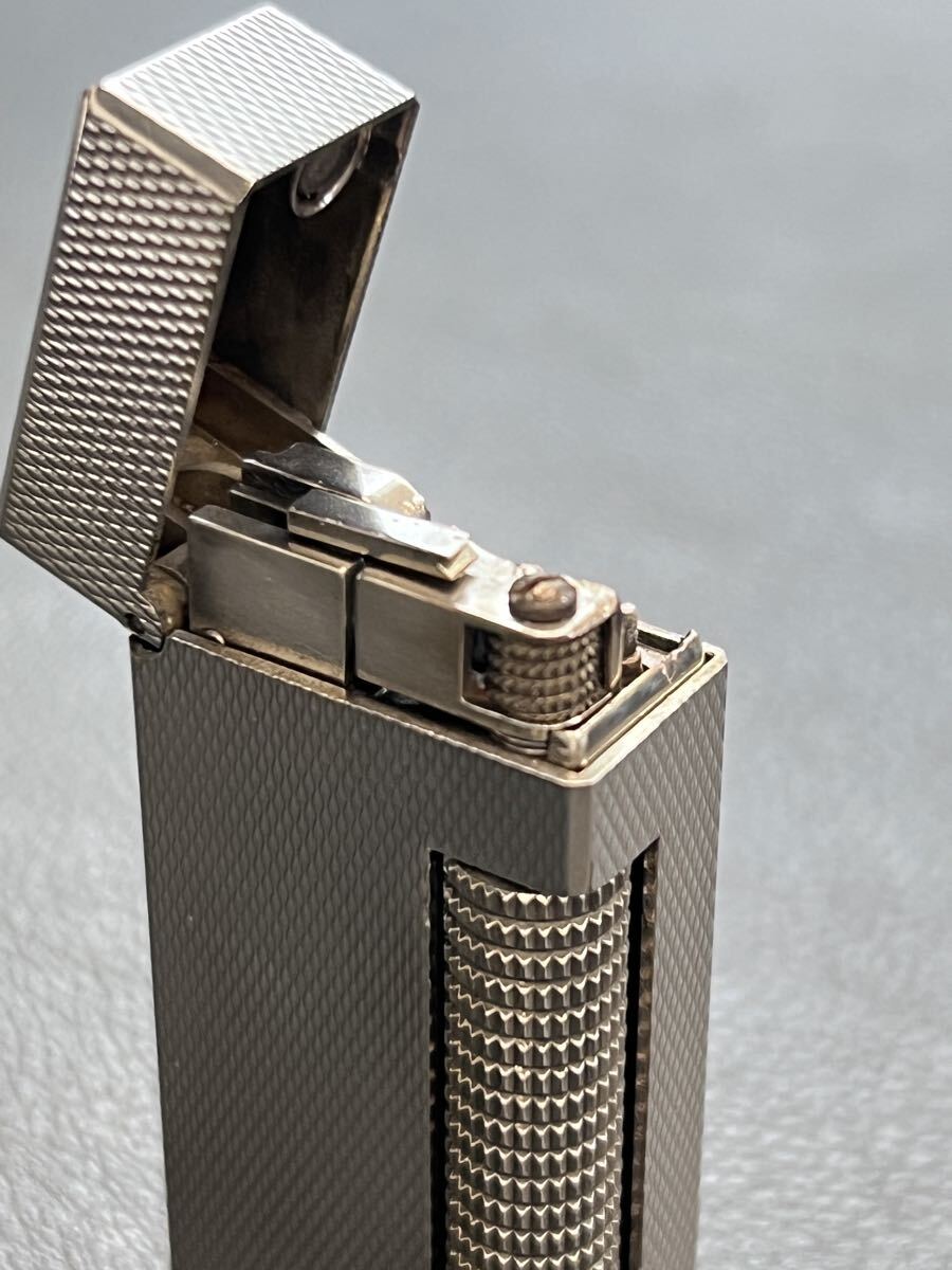 Dunhill ダンヒル ガスライター ローラー式　バーレイシルバー