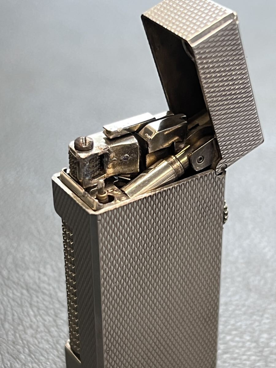 Dunhill ダンヒル ガスライター ローラー式　バーレイシルバー