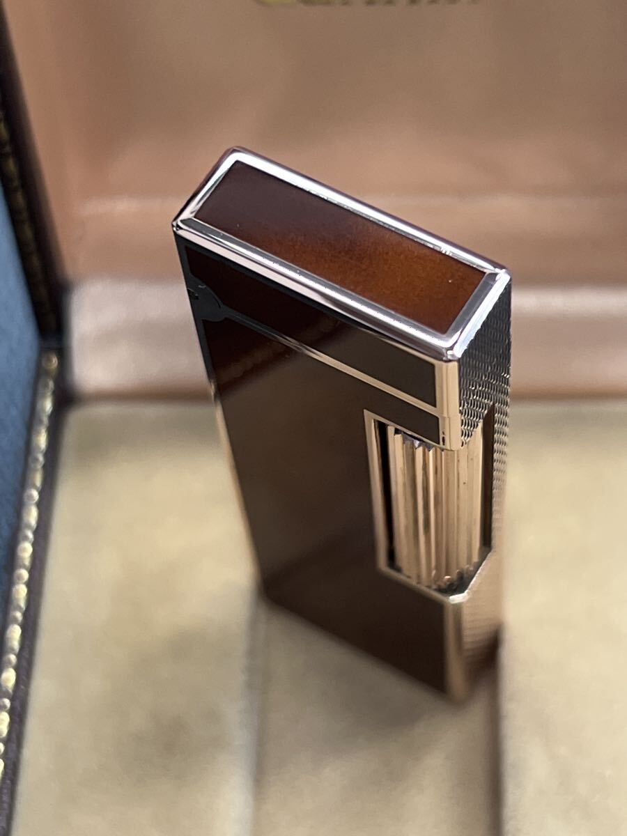 Dunhill ダンヒル ガスライター　ジェムタイプ マーブル柄　ピンクゴールド　箱付き