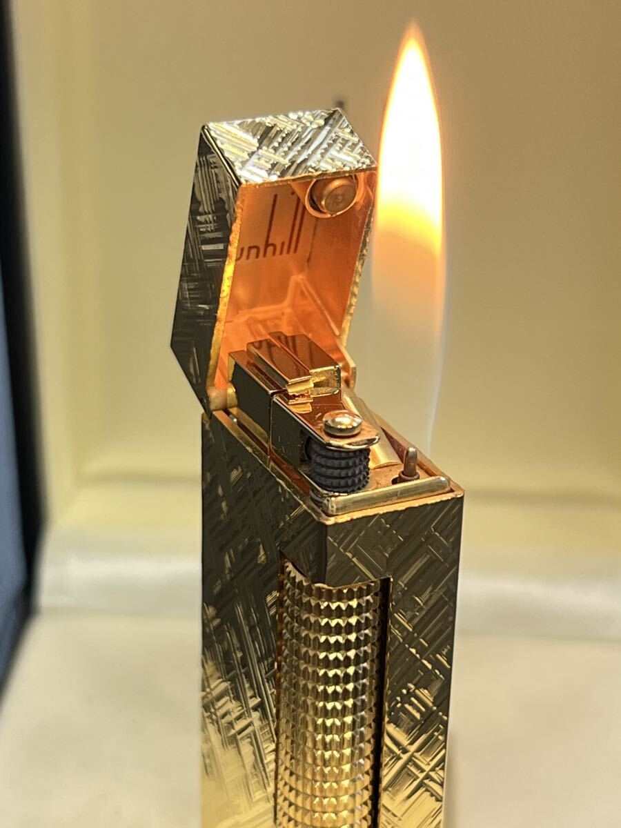 未使用品！Dunhill ダンヒル　ガスライター　ゴールド　箱付き　著火保証！