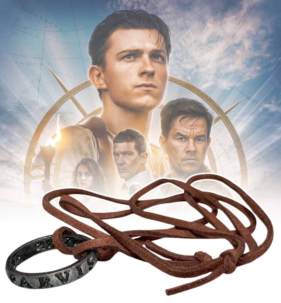 ★送料無(wú)料★「アンチャーテッド　ネイサン?ドレイク/トム?ホランド　指輪/ネックレス」tface-g 【タグ：映畫、アクセサリー】 2