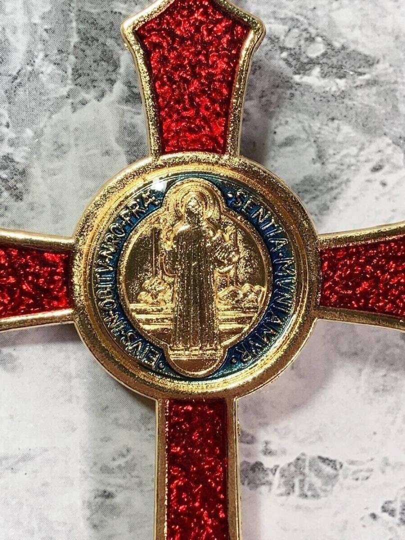 ★送料無料★「十字架/クロス/ロザリオ イエス・キリスト メタル/レッド＆ゴールド」tface-g 【タグ：アクセサリー】1の画像9