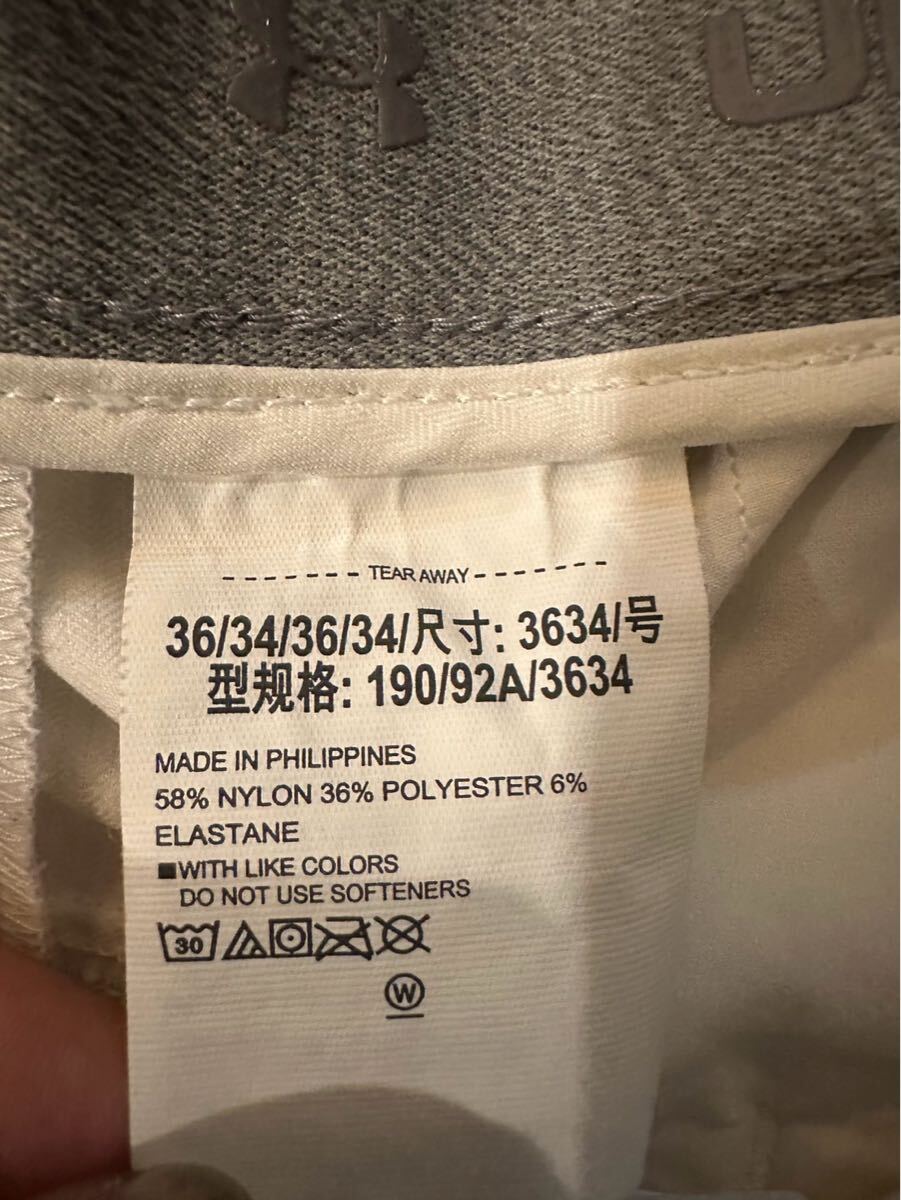 under armor ストレッチ パンツ ホワイト アンダーアーマー 2018_画像3