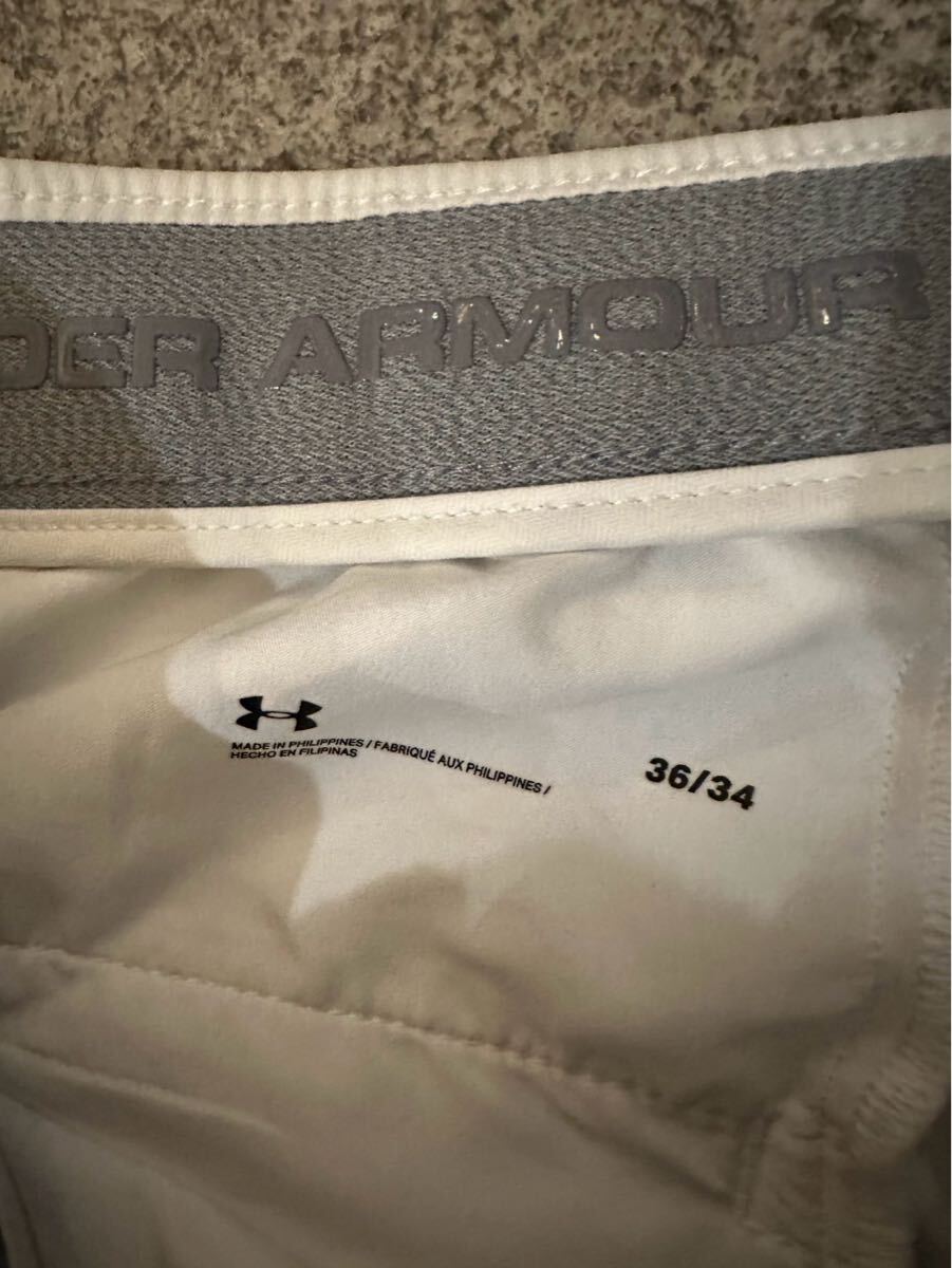 under armor ストレッチ パンツ ホワイト アンダーアーマー 2018_画像5