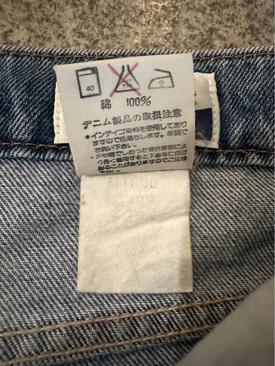 Wrangler M1905-27 W34 ジーンズ ブルー コットン ラングラー 青 デニム 古着 インディゴ ユーズド_画像5