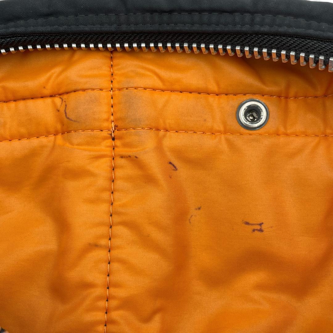 良品 PORTER ボディバッグ ナイロン ブラック タンカー_画像8