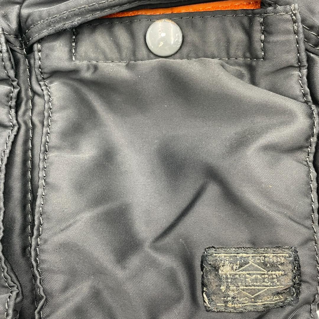 良品 PORTER ボディバッグ ナイロン ブラック タンカー_画像9
