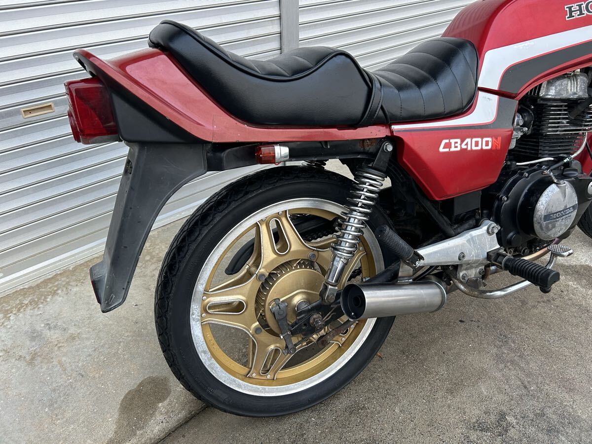 CB400N 車検3年付き 里コム タックロール張り替え済み 絶好調(diào) 検/CB250T CB250N CB400T CBX400F GS400 スーパーホーク3R