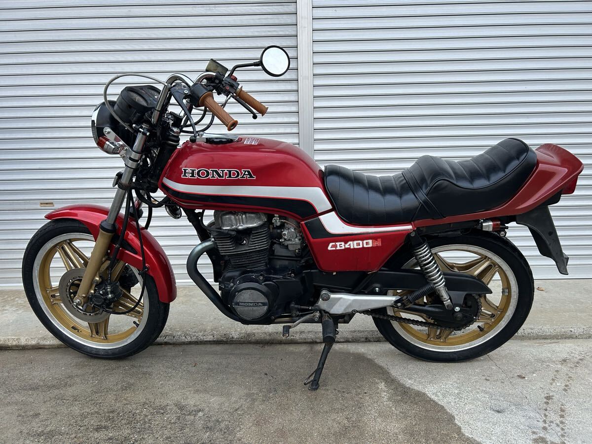 CB400N 車検3年付き 里コム タックロール張り替え済み 絶好調(diào) 検/CB250T CB250N CB400T CBX400F GS400 スーパーホーク3R