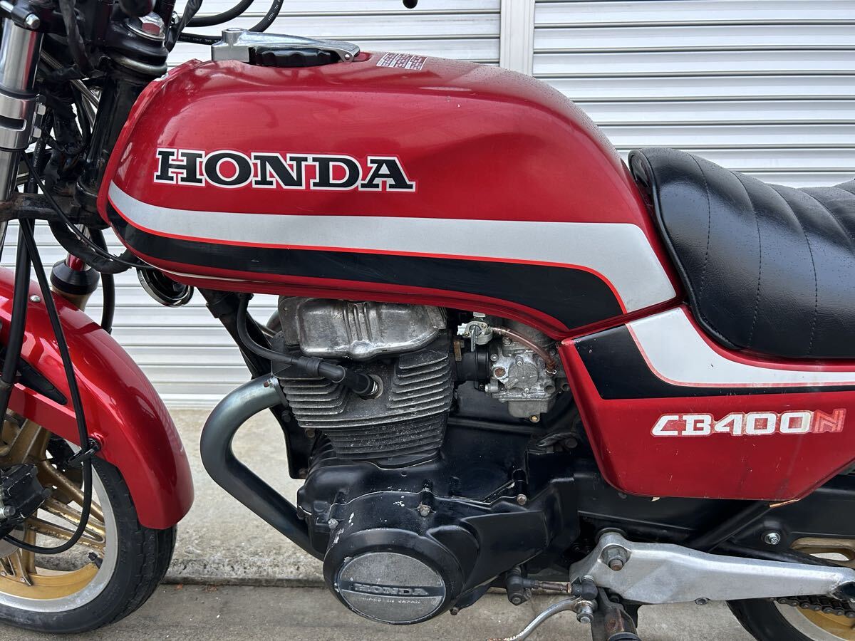 CB400N 車検3年付き 里コム タックロール張り替え済み 絶好調(diào) 検/CB250T CB250N CB400T CBX400F GS400 スーパーホーク3R